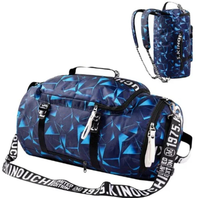 Kinouchi 40L Backpack Gym Duffle Bag Travel Backpack Waterproof Laptop Blue