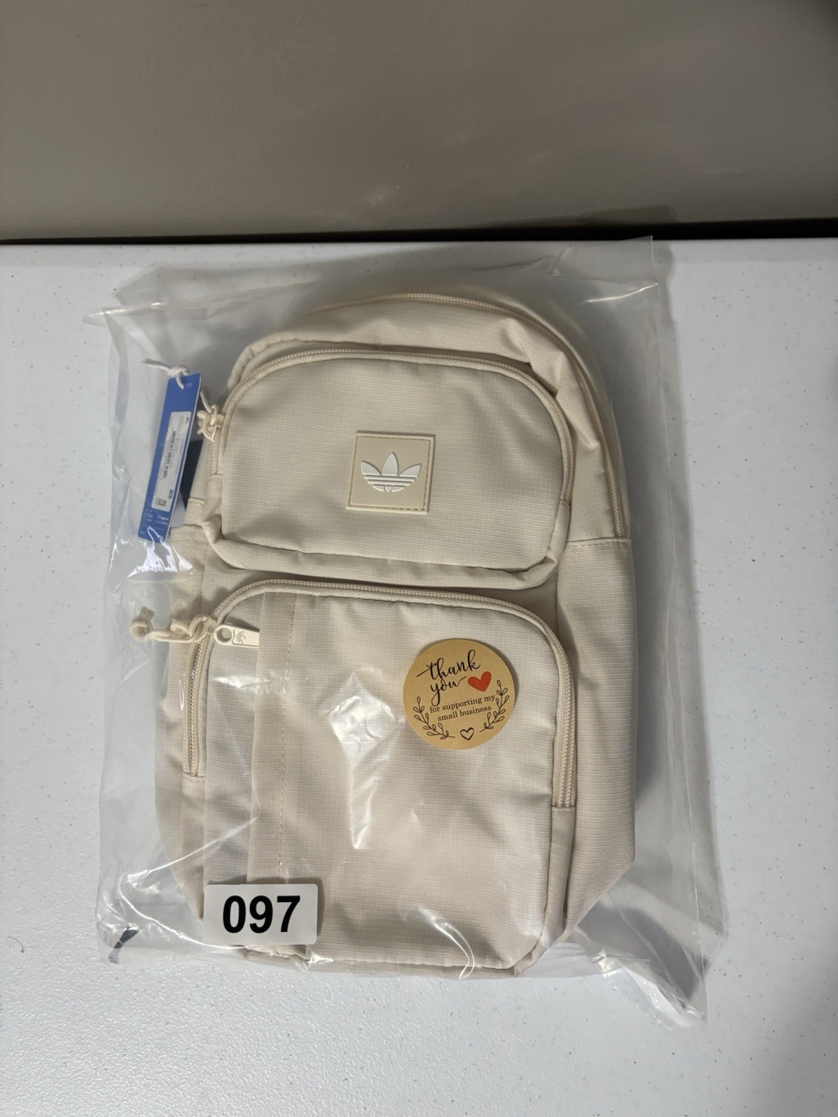 Adidas Utility 4 Sling Crossbody Bag Wonder White JJ7605 Strap Adj. Outdoors NWT
