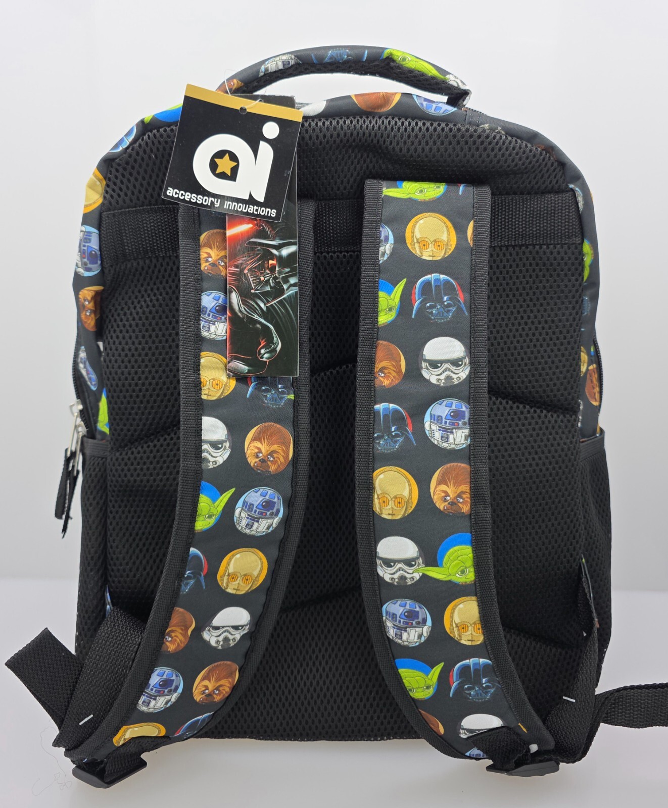 NWT Disney Star Wars 15″ Backpack Adults Kids Unisex Yoda Darth Vader R2-D2