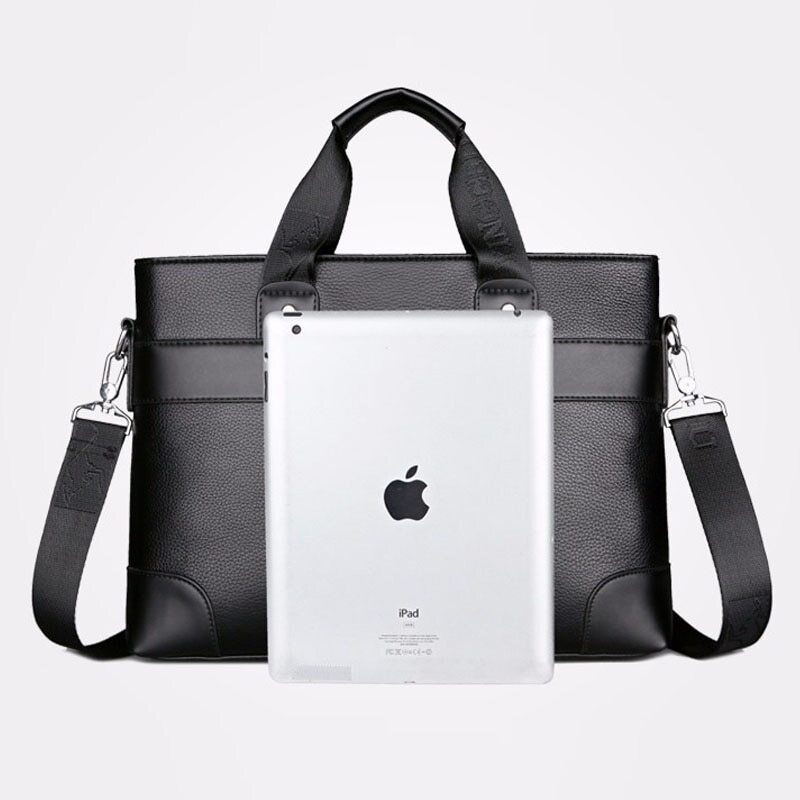 New Mens Briefcase Leather Business Totes Messenger Bag Laptop Handbag