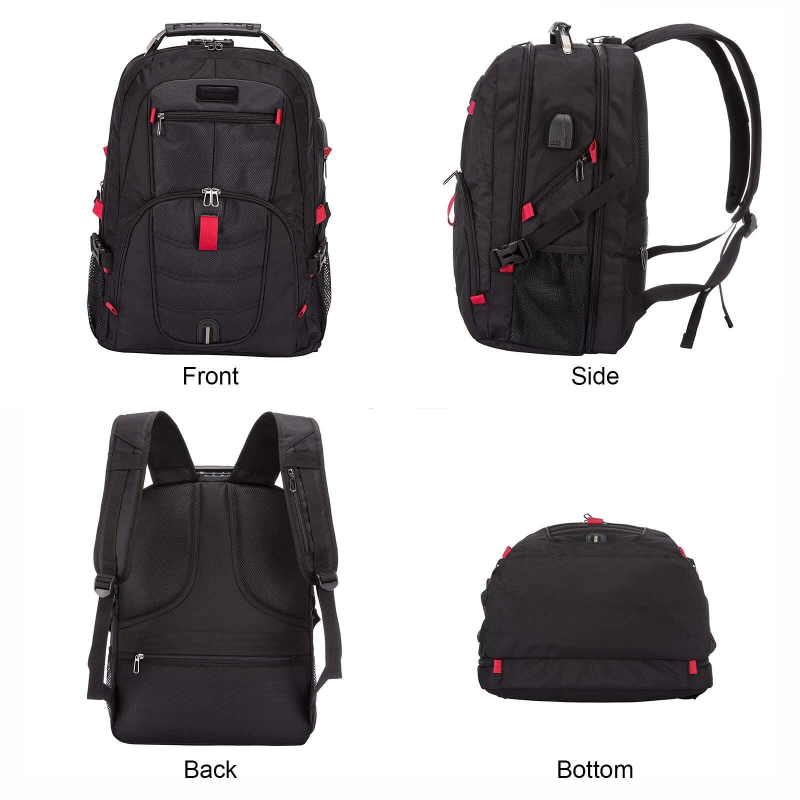 Travel Laptop Backpack Waterproof Anti Theft Backpack with Lock and USB Char…
