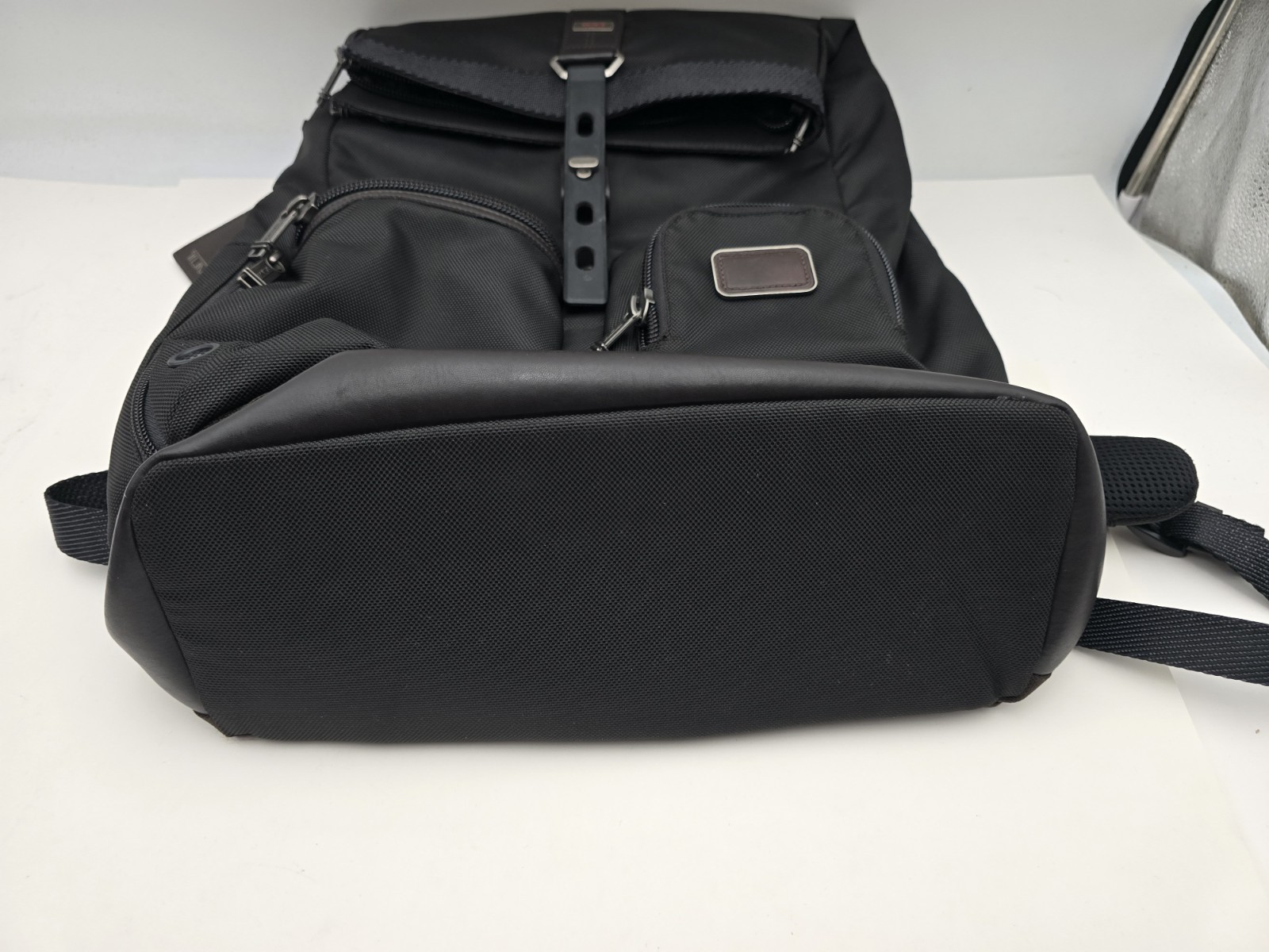 Tumi Alpha Bravo Luke Roll-Top Backpack Nylon Black/Brown