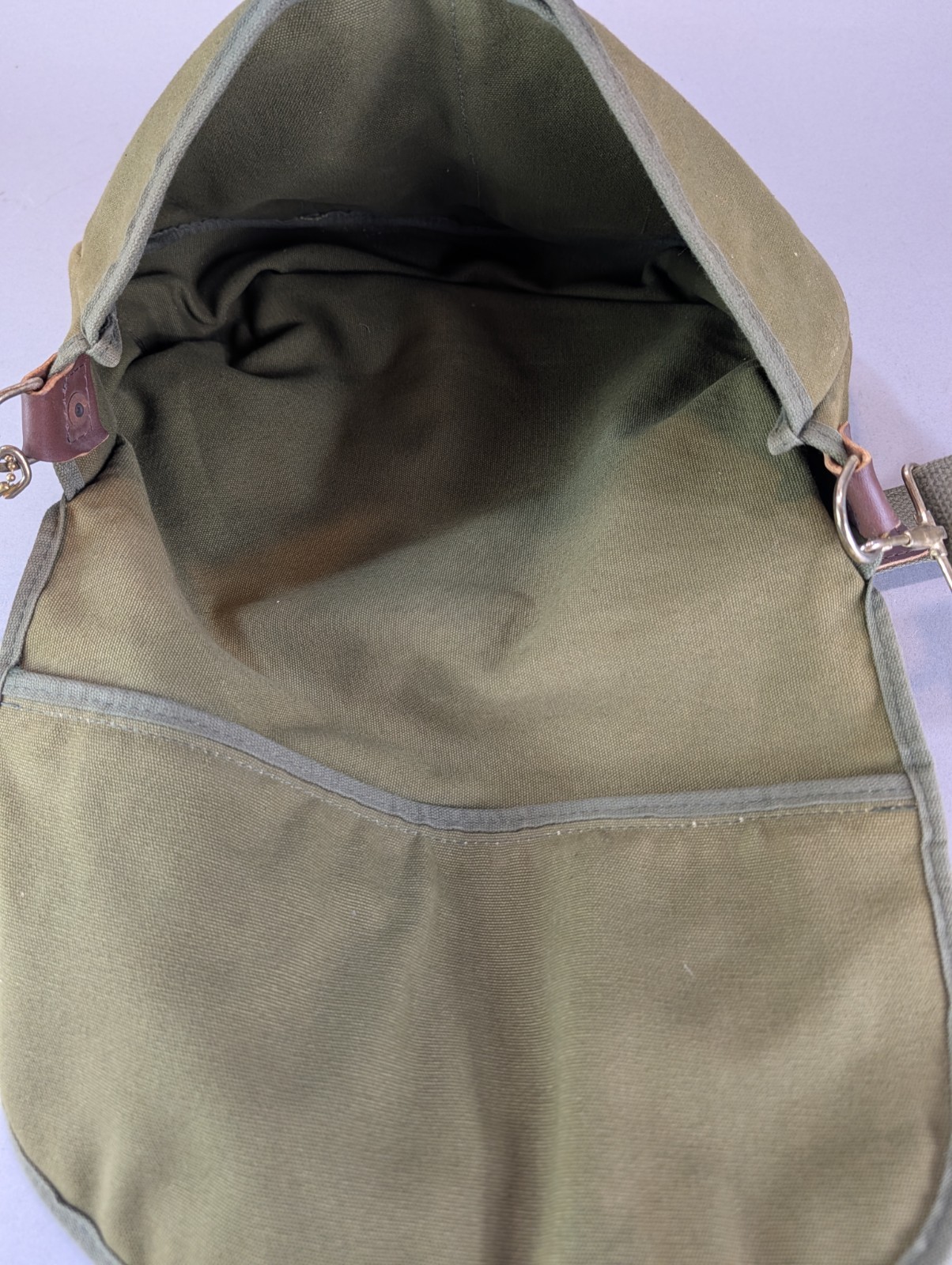 Vintage Boyt DUCKS UNLIMITED Canvas Leather Crossbody Hunting Game Bag Messenger