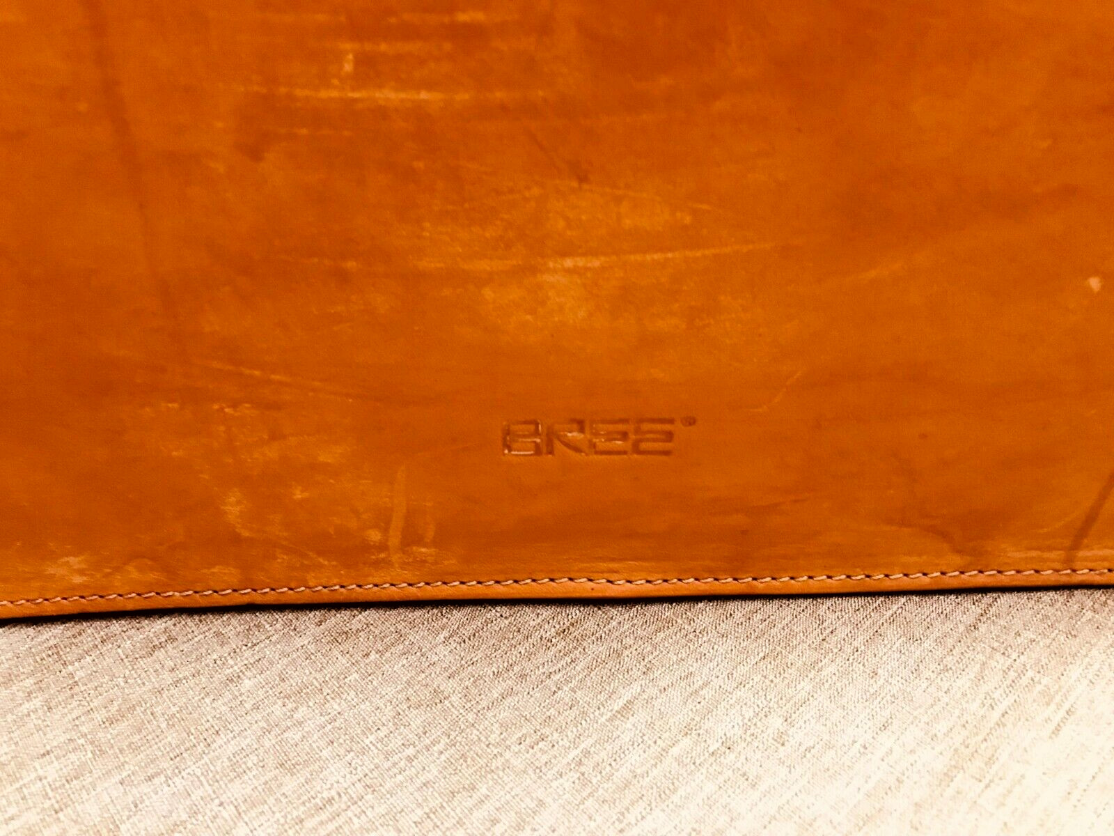 ORIGINAL BREE Tan Heavy Leather Briefcase Lawyer – Doctor Bag …. GERMANY