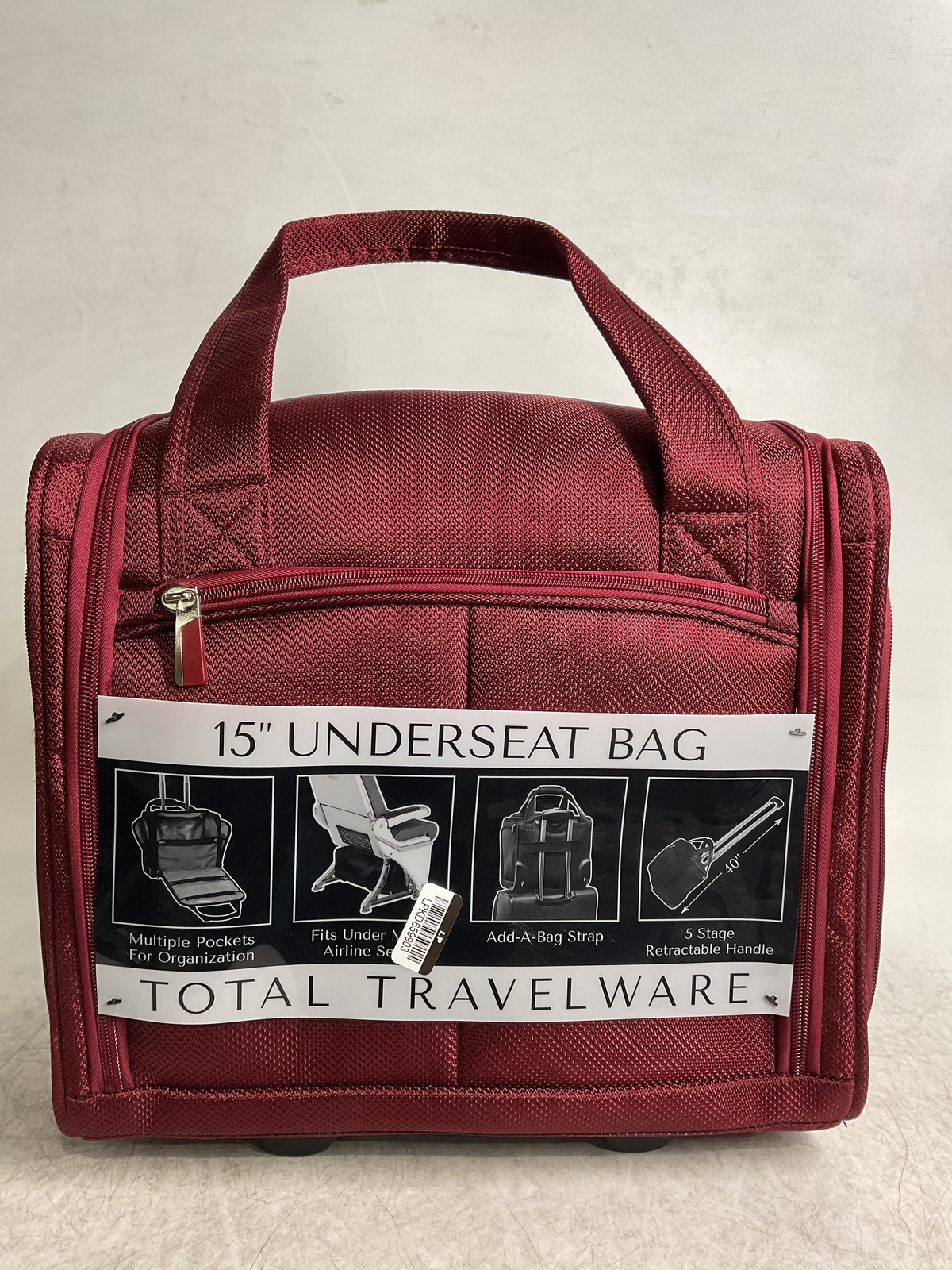 TOTAL TRAVELWARE Everest Expandable Softside Spinner Wine 15 Inch U1