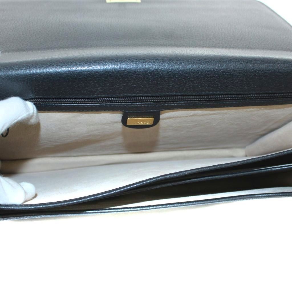 LOUIS VUITTON Epi Serviette Ambassador Briefcase Business Bag Black 40x30x4cm