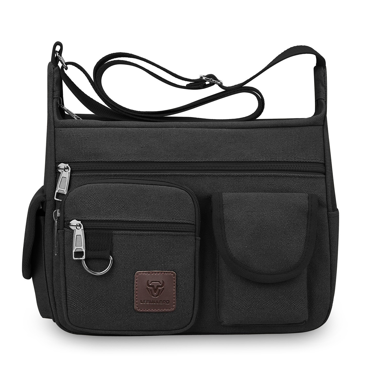 Men’s Vintage Canvas Messenger Bag Shoulder Crossbody Satchel for Large Capacity