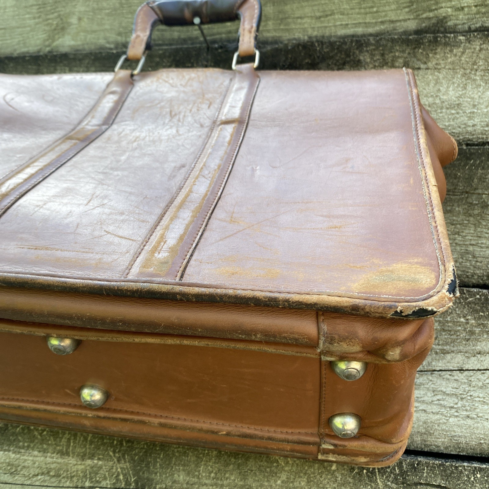 Vintage Coach All Leather Briefcase Style 5420 RARE