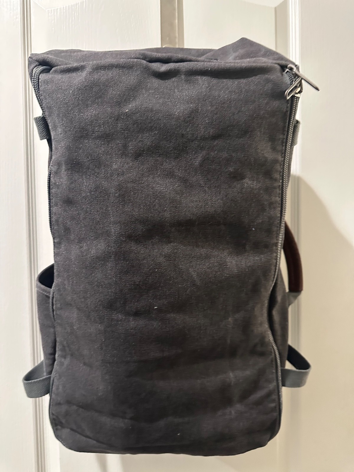 WITZMAN Canvas Travel Backpack Hand Luggage Rucksack Outdoor Hiking Travel