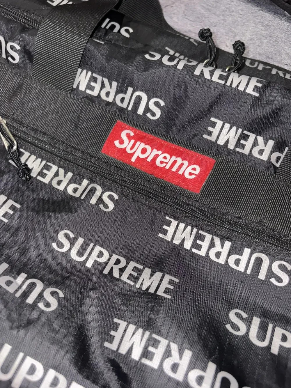 Supreme 3M FW16 Reflective Repeat Duffle Bag