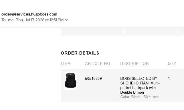 Hugo Boss SELECTED BY SHOHEI OHTANI Multi-Pocket Men’s Black Flap Backpack NWT
