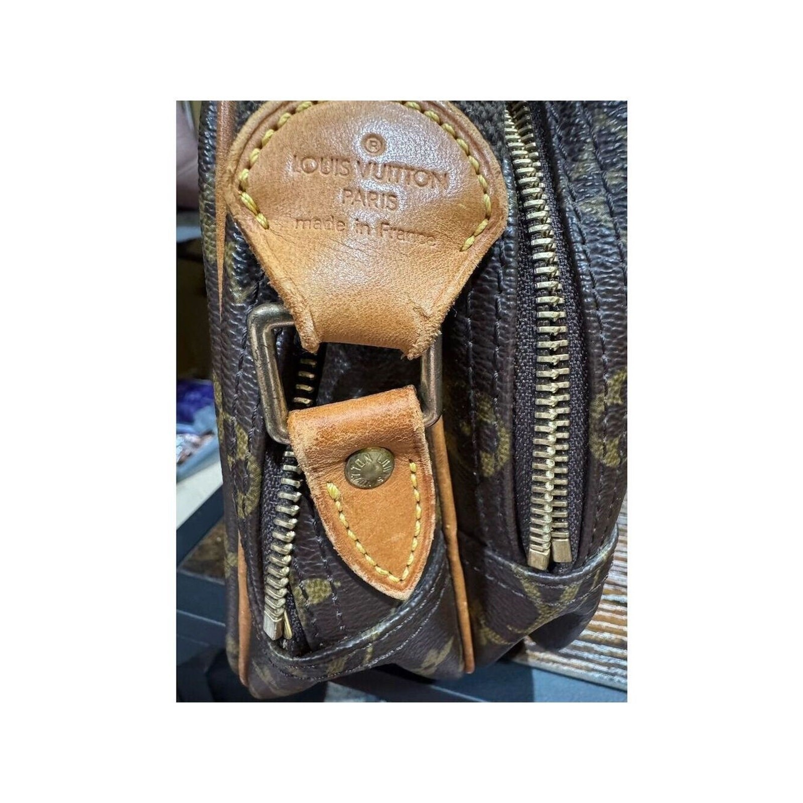 Louis Vuitton Monogram Reporter PM Brown Crossbody Bag Unisex Adults