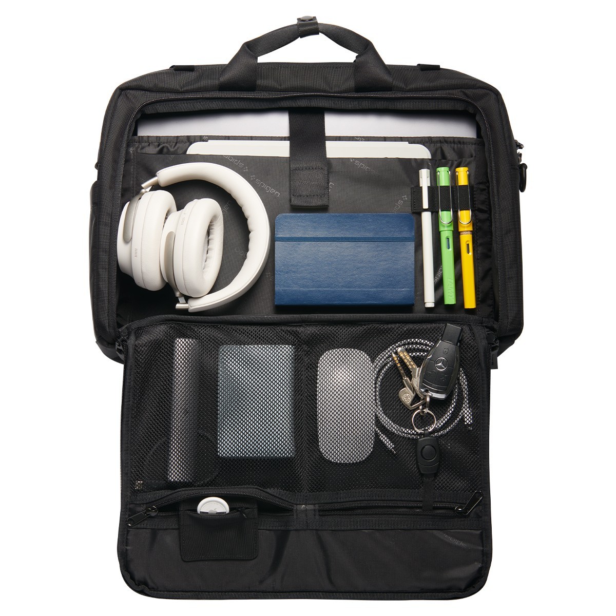 Spigen Klasden Laptop Business Shoulder Bag | KD300 w/ AirTag Pocket