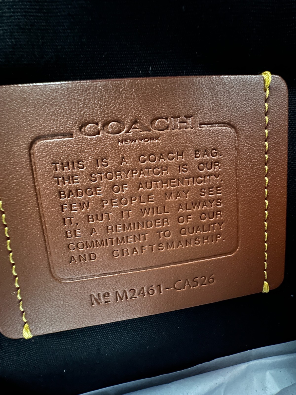 Coach Wesley Tote With Rexy Sketch Print in Black Leather CAS26 Mens Crossbody