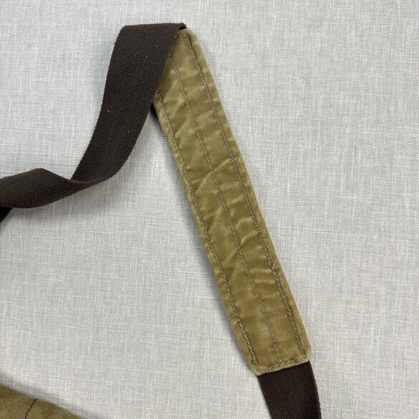 Vtg American Eagle Messenger Bag Khaki Canvas Utility Crossbody Adjustable Strap