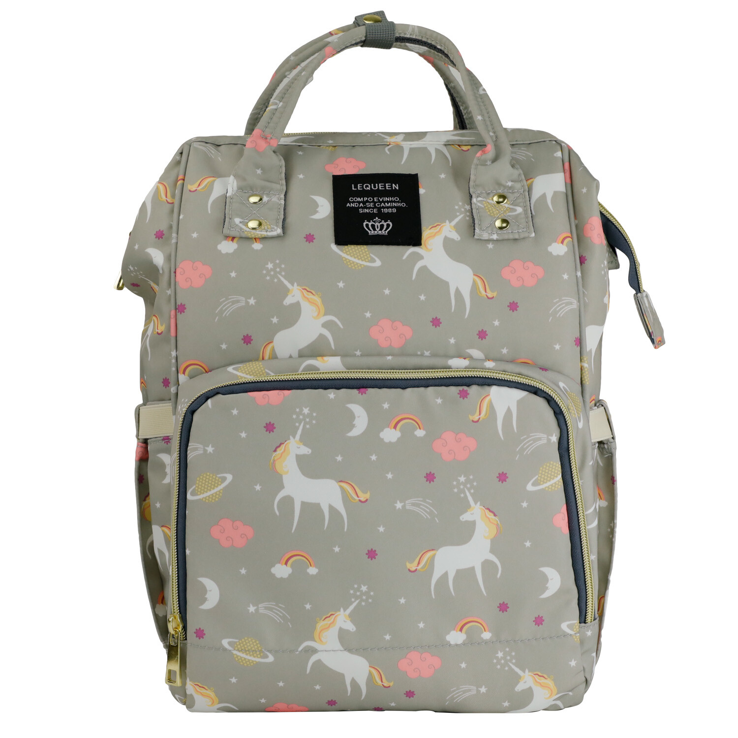 LEQUEEN Unicorn School Bag Backpack Durable Laptop Bag With Water Bottle Pocket