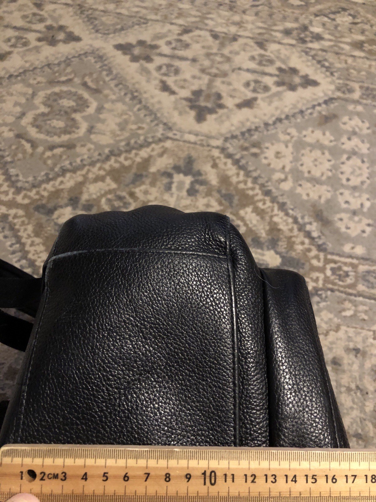 Montblanc Leather Rucksack Backpack app 30x40x17 cm Black Used meisterstruck