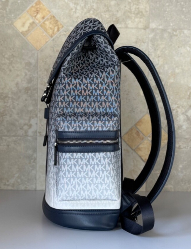 MICHAEL KORS COOPER LARGE UTILITY BACKPACK MK OMBRE NAVY