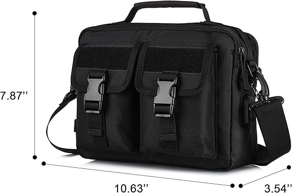 Multifunction Tactical Messenger Bag Nylon Shoulder Briefcase Handbags with U…