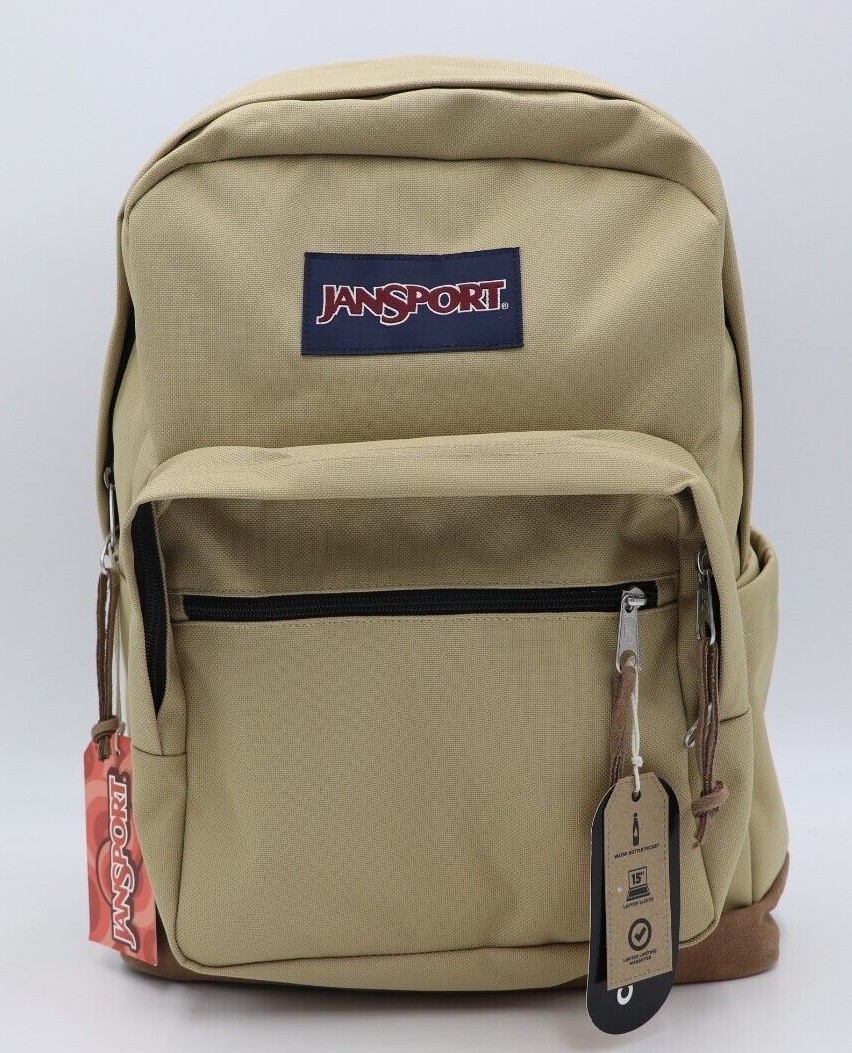 Jansport “Right Pack” Backpack Suede School Book Bag Laptop Original Authentic