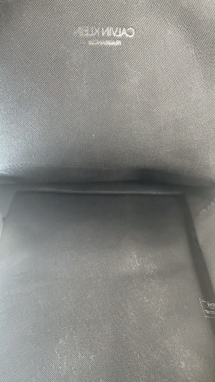 Calvin Klein Fragrances Gray Backpack Bag Travel Compact