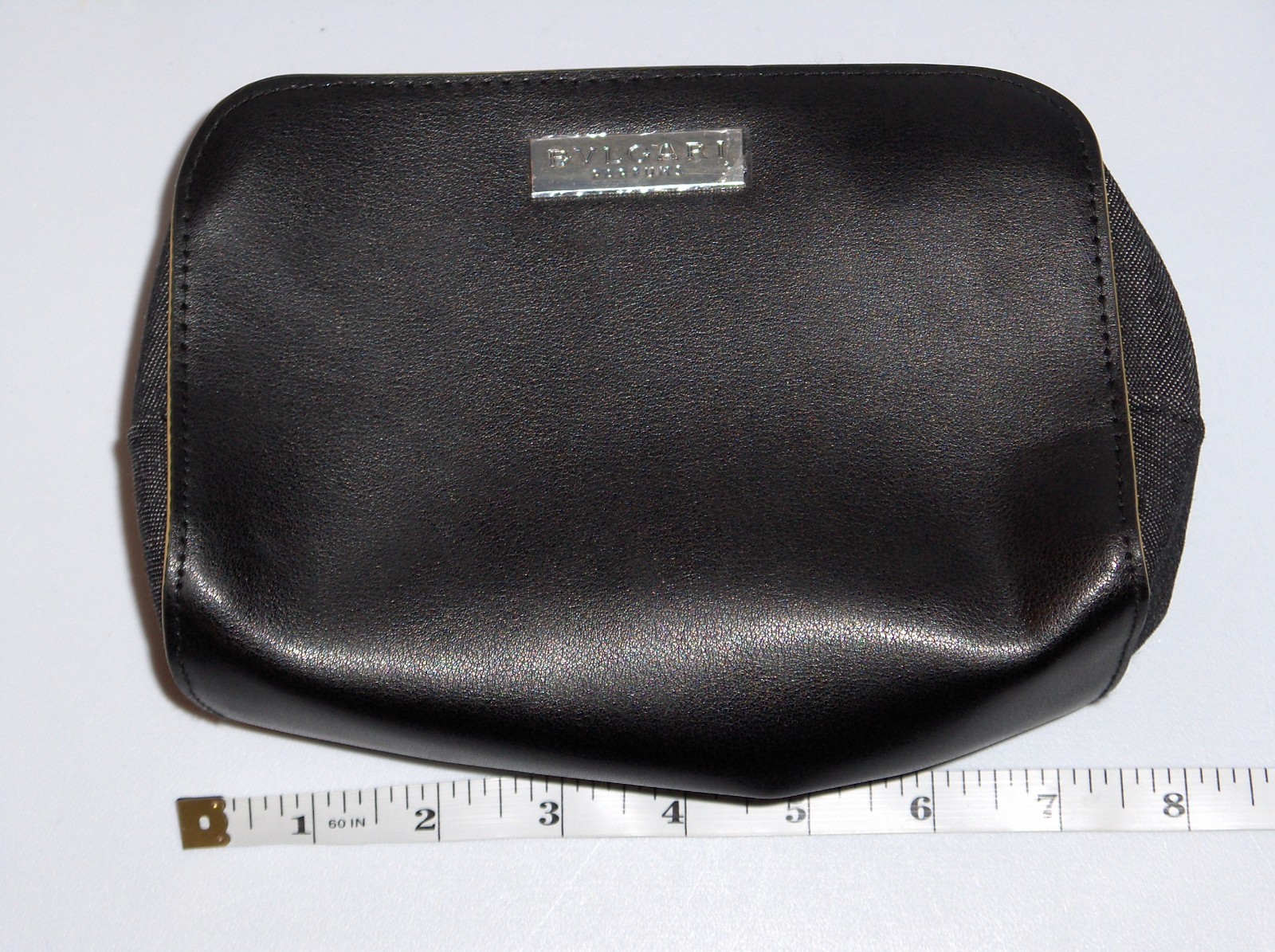 BVLGARI FRAGRANCES Unisex Zip Toiletry Shave Travel Kit Make up Bag, BLACK, New