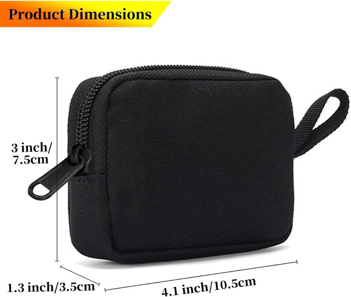 2Pack Tactical Molle EDC Pouch Utility Coin Purse Credit Card Holder Waist Pack