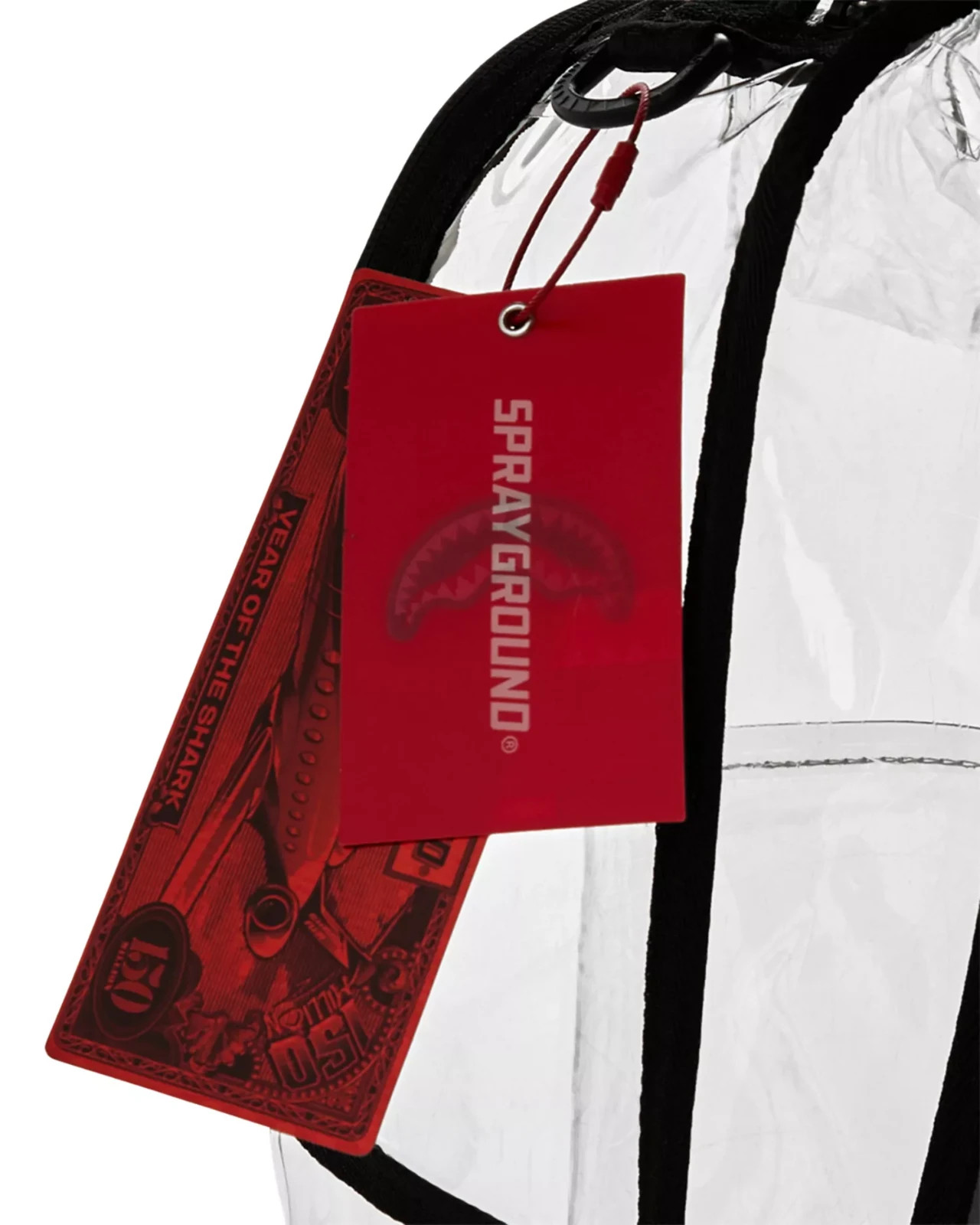 Sprayground Embossed Graff Clear Backpack🔥New PVC Bookbag Large School Bag