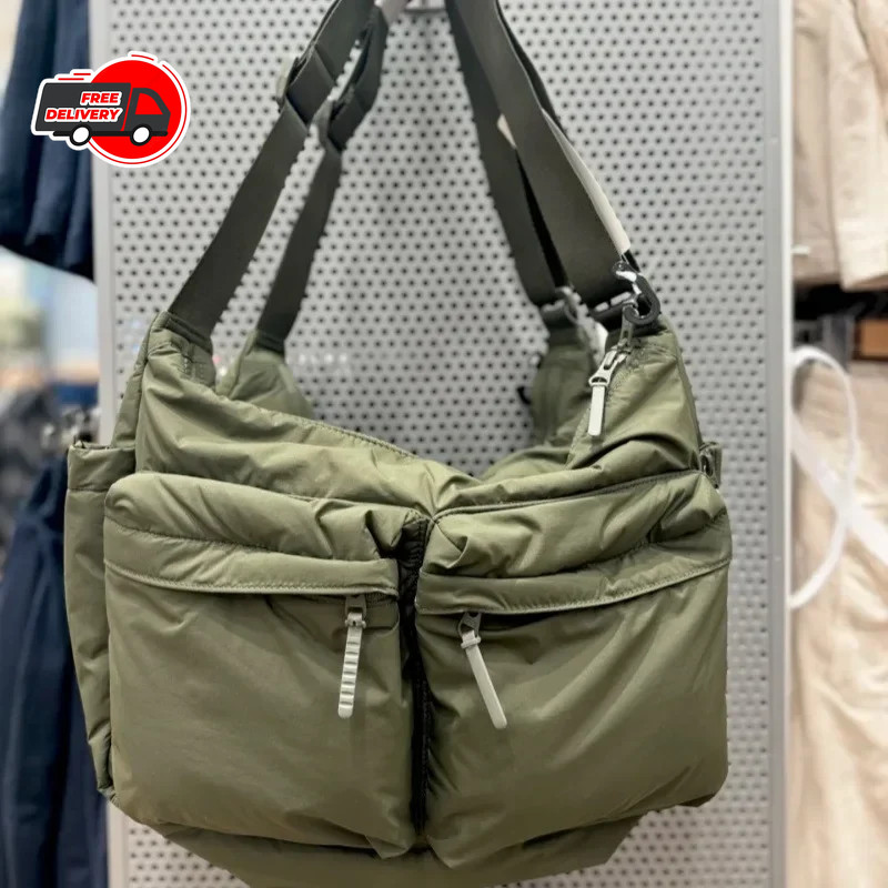 Uniqlo Multi Pocket Shoulder Bag 2 Colors Handbag For Men Messenger Bag