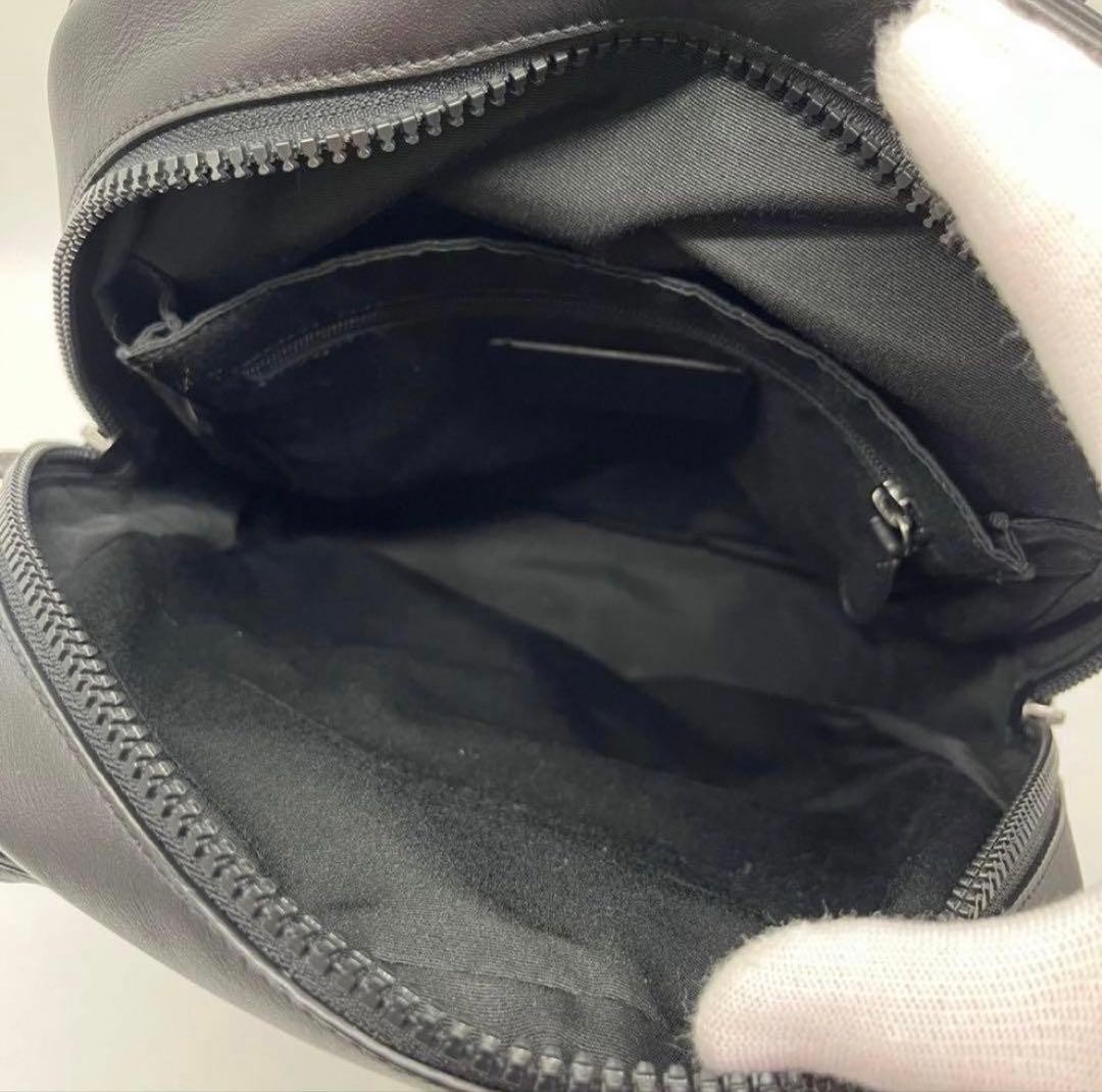 Coach Backpack Patchwork Leather Black Large Capacity Unisex 39cm From Japan