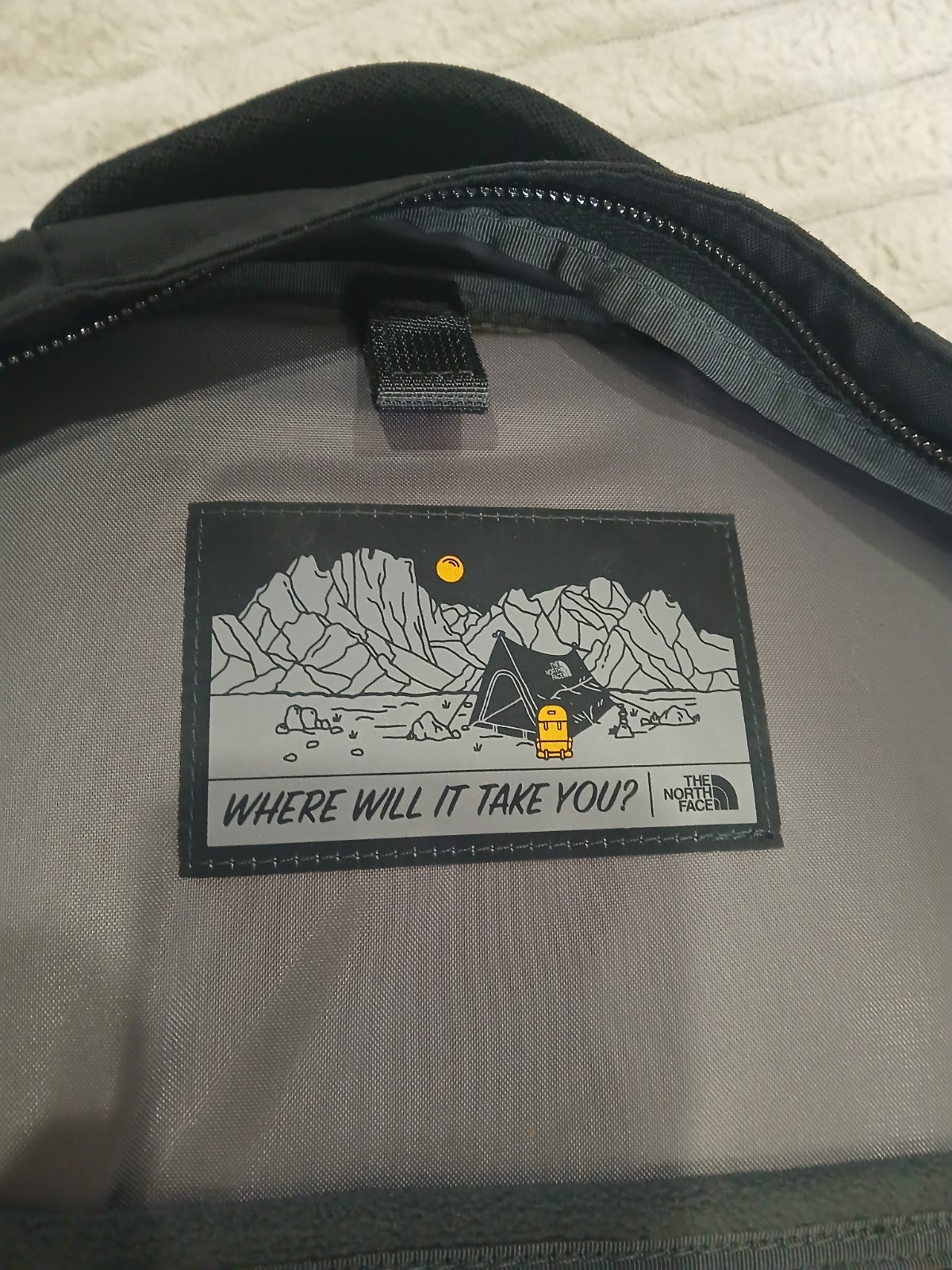 The North Face Fall Line Backpack TNF Black w/Logo NWOT Monogrammed Flexvent 28L