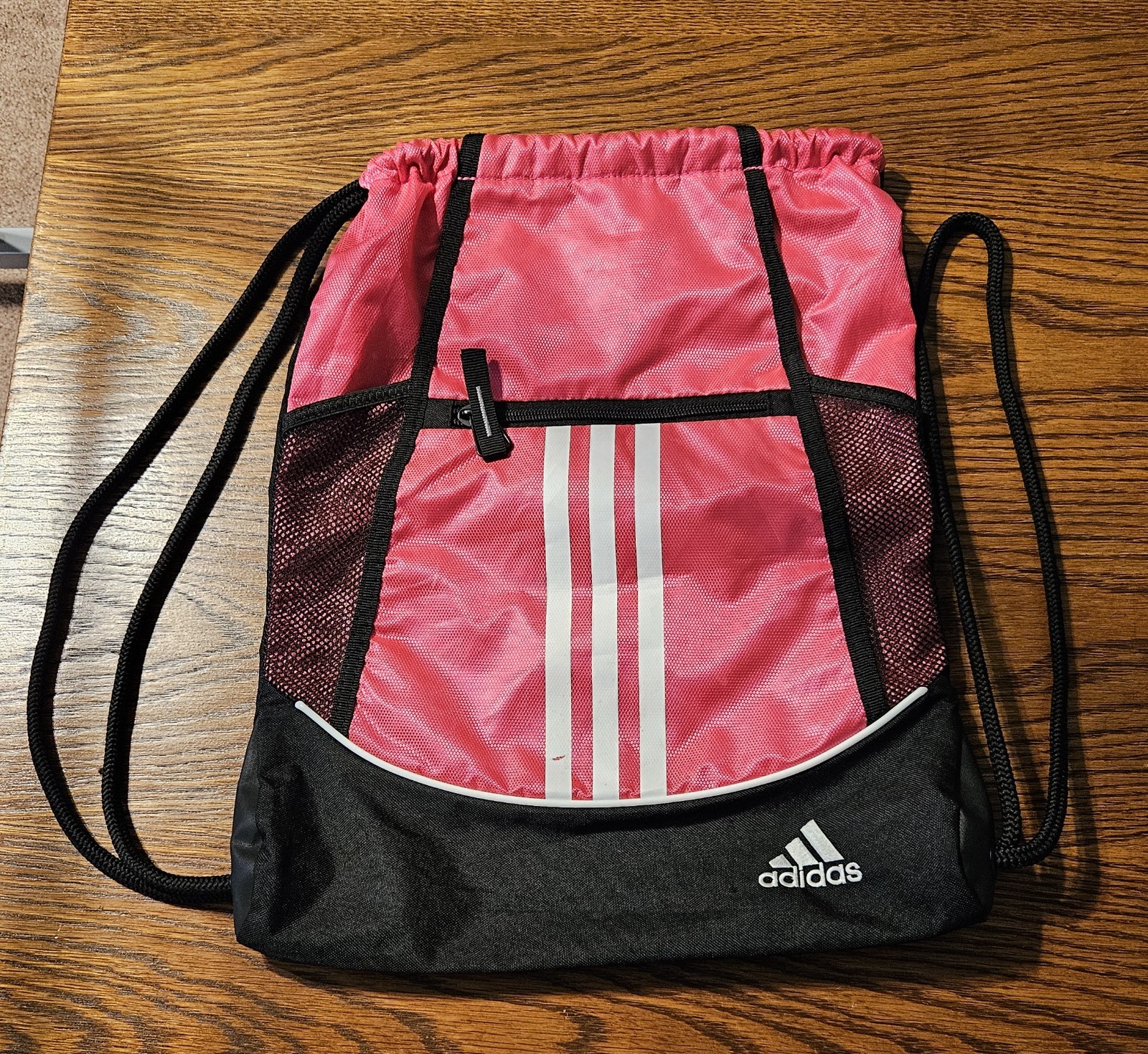 Adidas Unisex Alliance II Nylon Sackpack – Pink & Black
