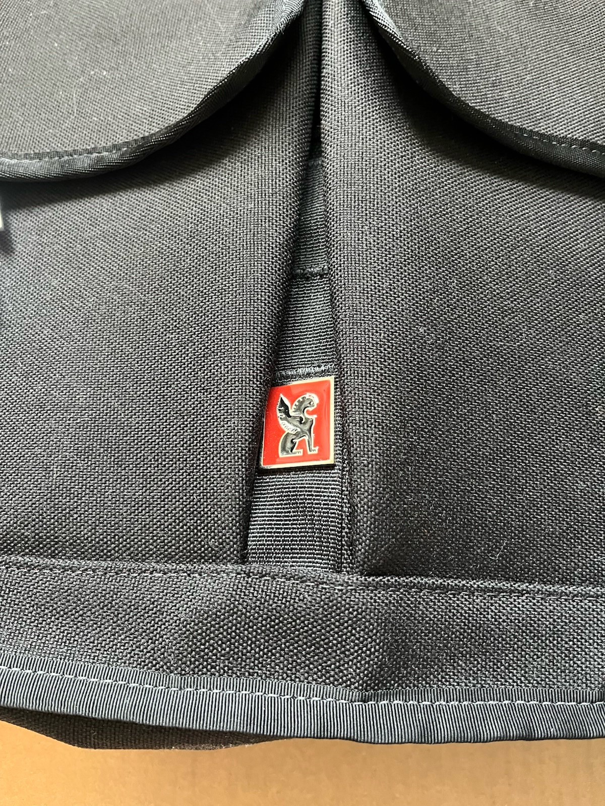 Chrome Industries Lieutenant Black Roll Top Messenger Bag USA Made