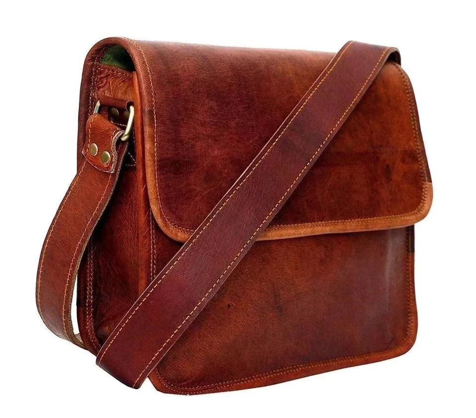 Men’s Genuine Leather Award Bag Shoulder Satchel Messenger Bag