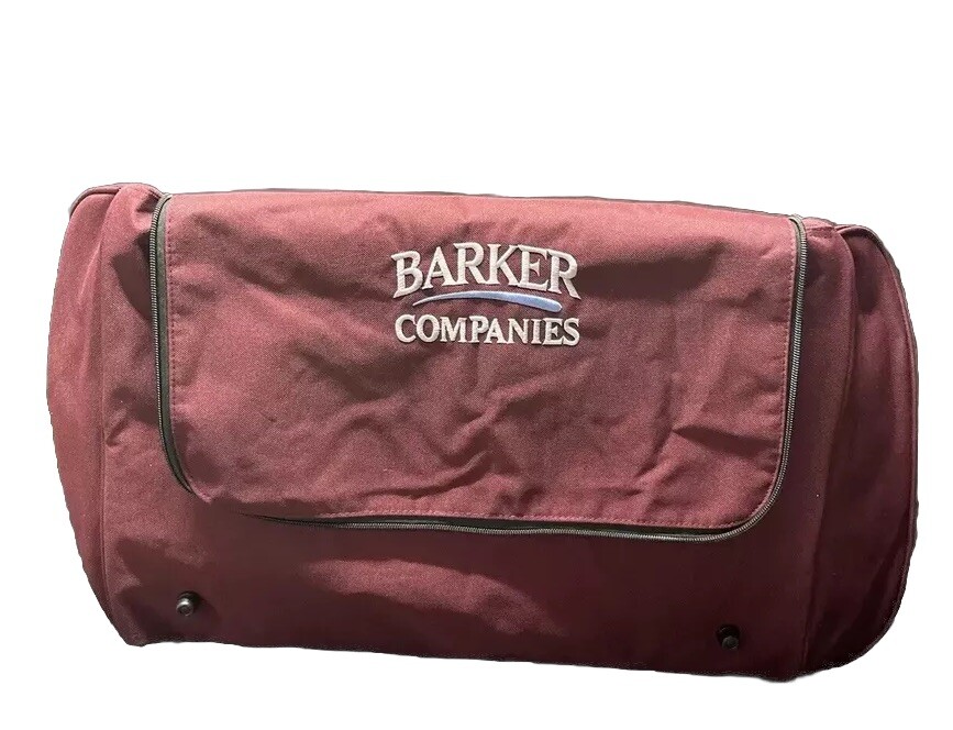 Port Authority Duffle Travel Bag Embroidered Burgundy Barker Companies