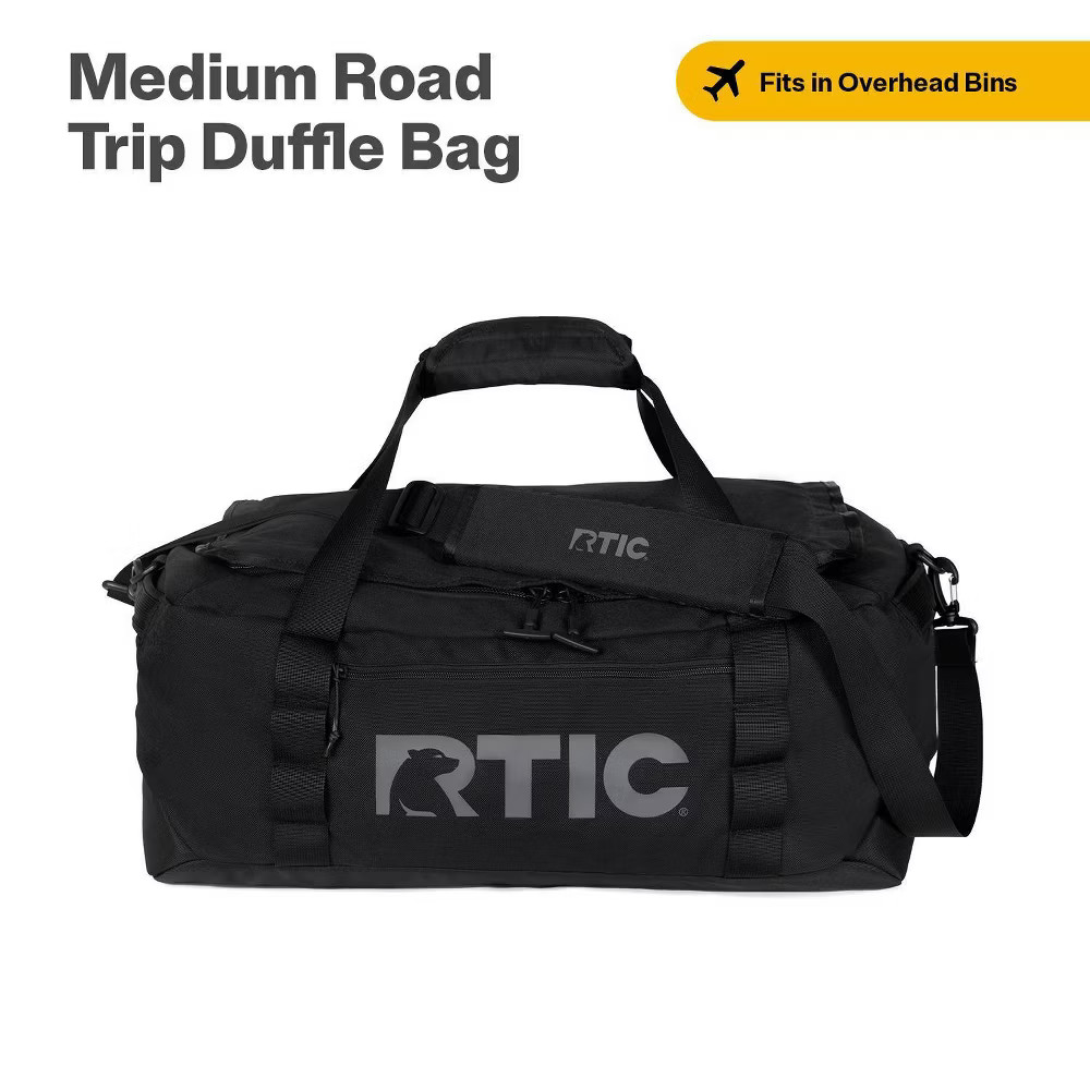 RTIC Outdoors Medium Carry On Structured Collapsible Duffel Bag – Black
