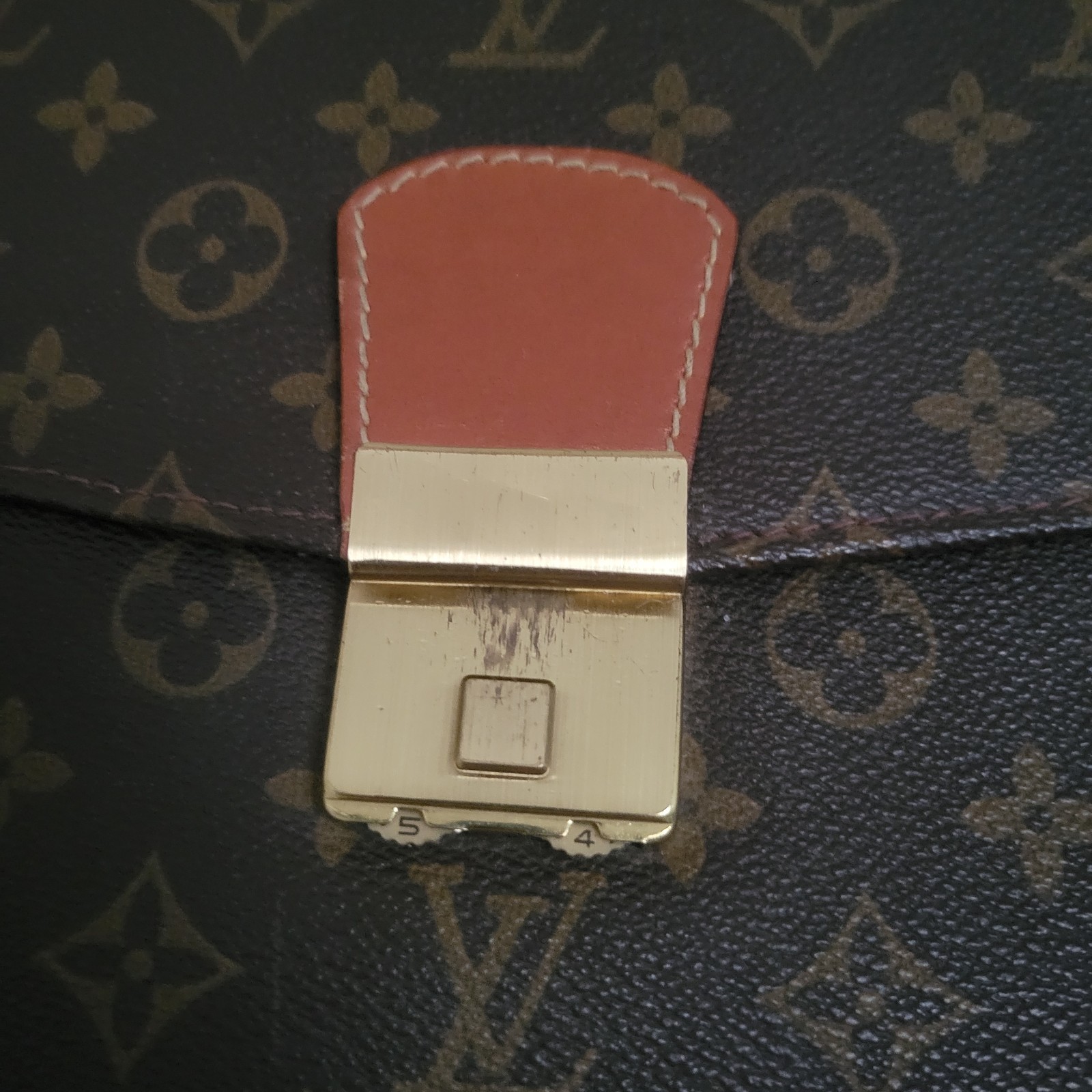 Rare Vintage Louis Vuitton Monogram Briefcase Attache Business Bag Brown Canvas