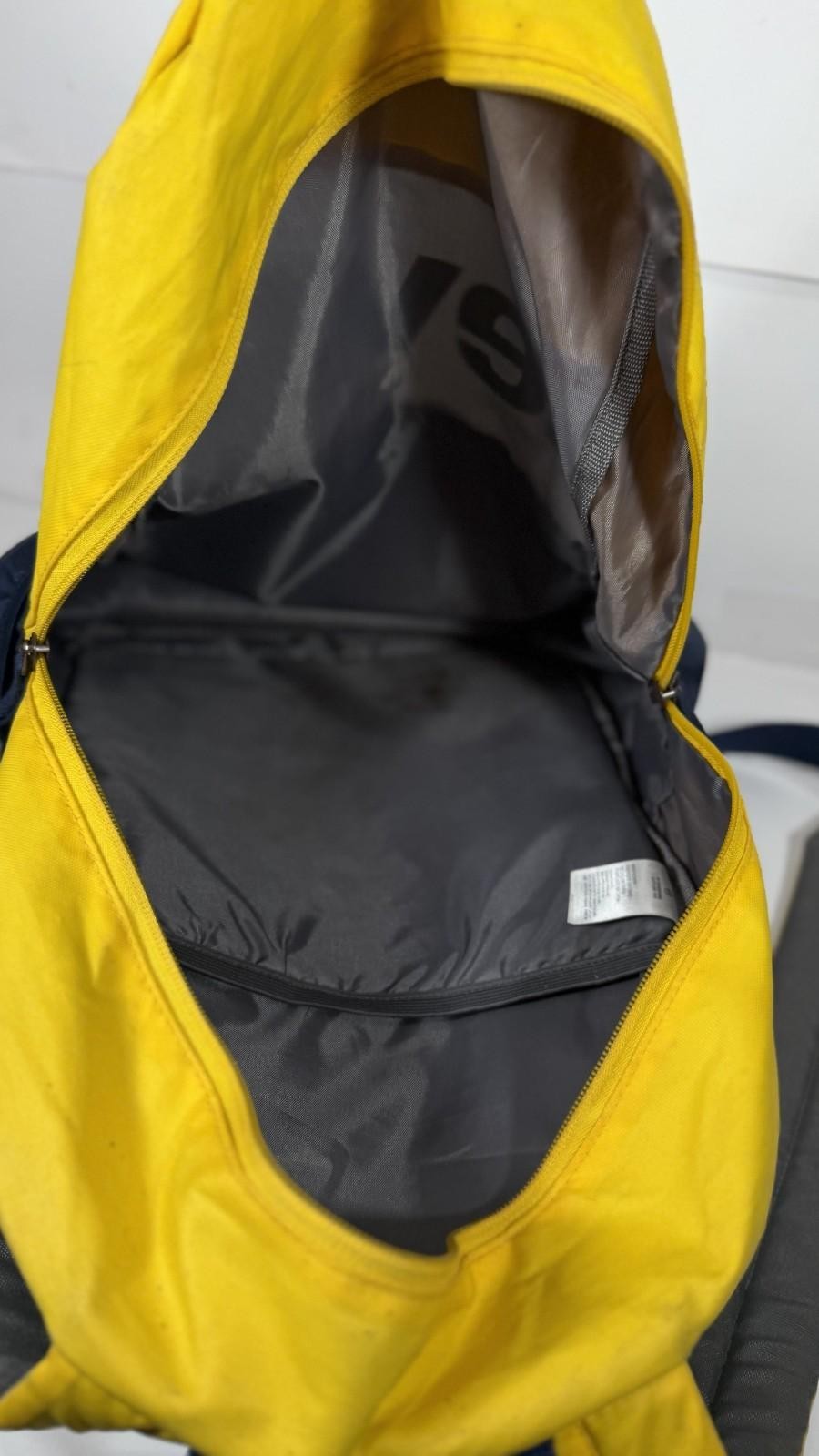 Levi’s Backpack – Yellow/White/Navy Blue Nylon 18 x 12 x 6 inches