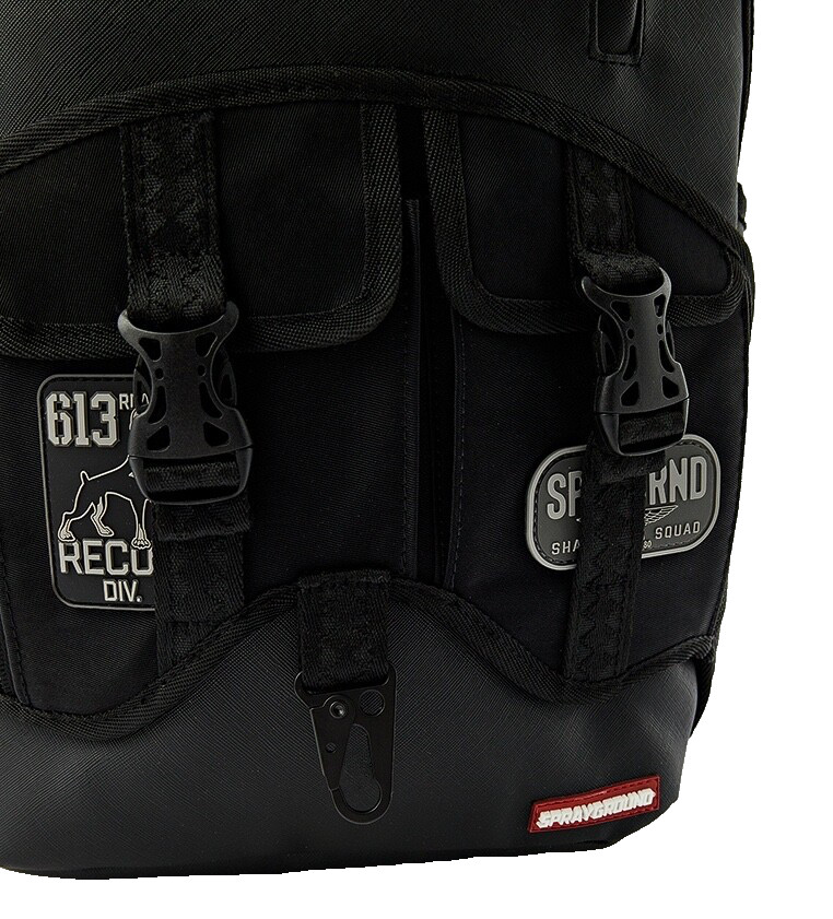Sprayground Triple Black Backpack James First Class Monte Carlo Luxury Rare Bag
