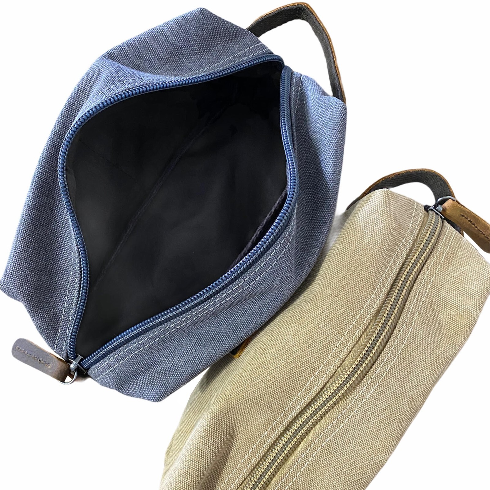Men’s dop kit bag, toiletry bag for men, travel bag, Light Brown or Gray