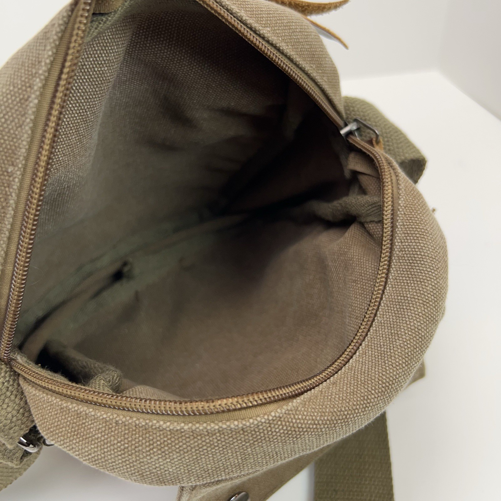 CANVAS Crossbody Multi Pockets Zip Messenger Bag Organizer Hike Travel Outdoors