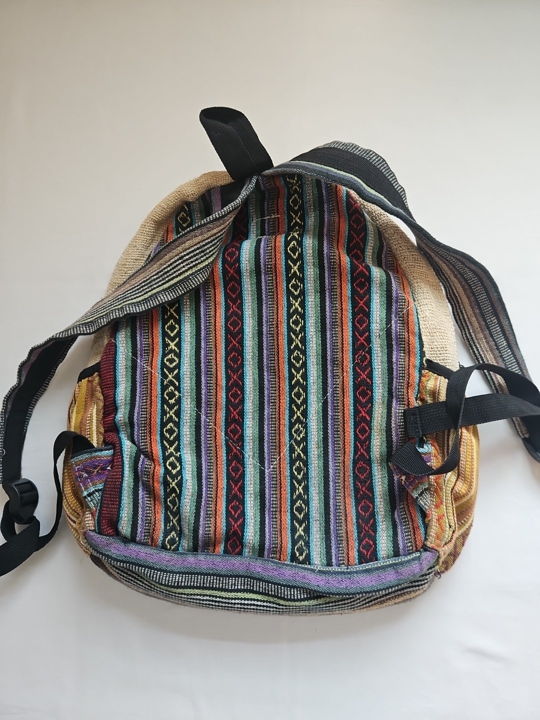 Himalayan Group Multi Pocket Pure Hemp THC FREE MADE IN NEPAL Backpack