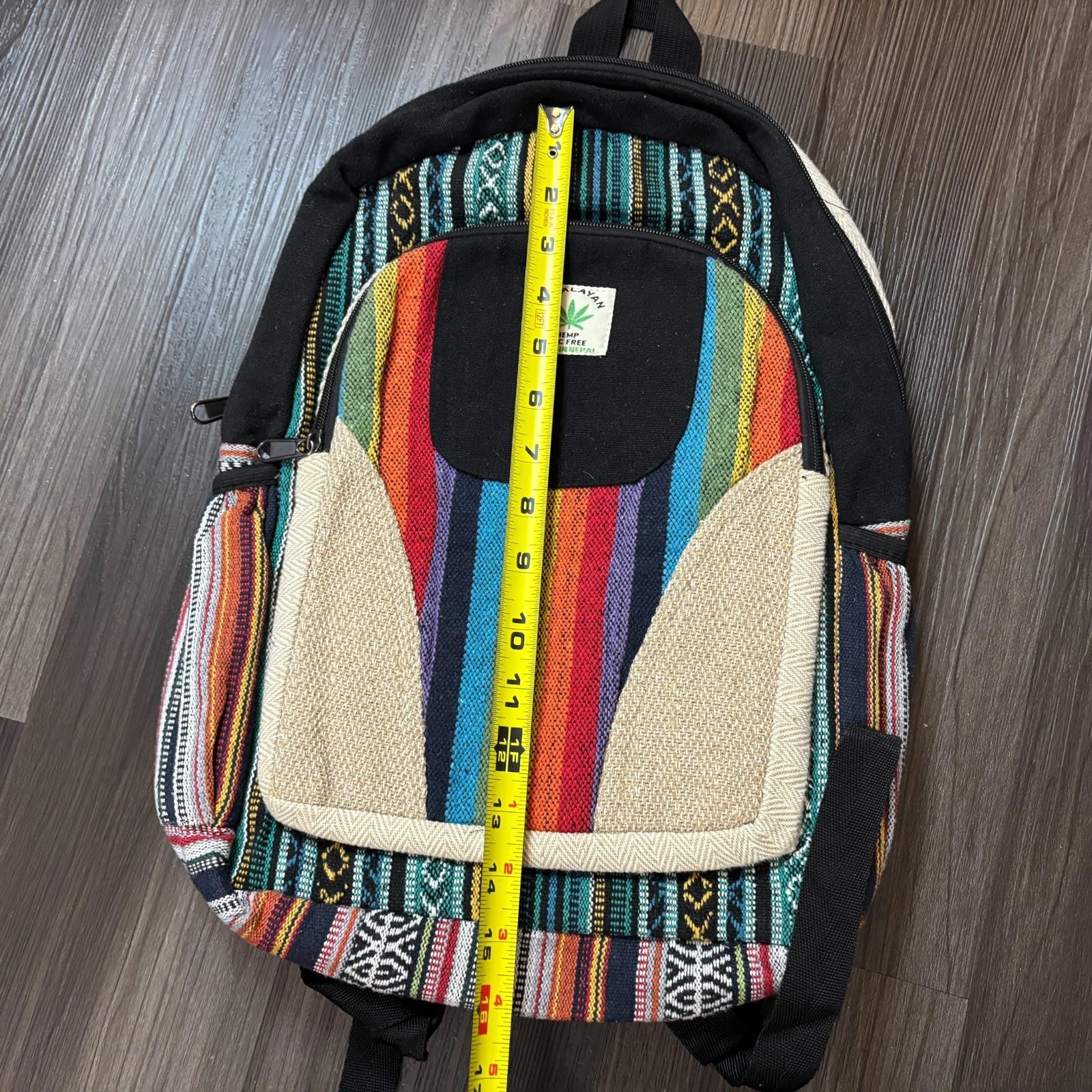 Himalayan Pure Hemp Backpack LapTop Compartment Made in Nepal