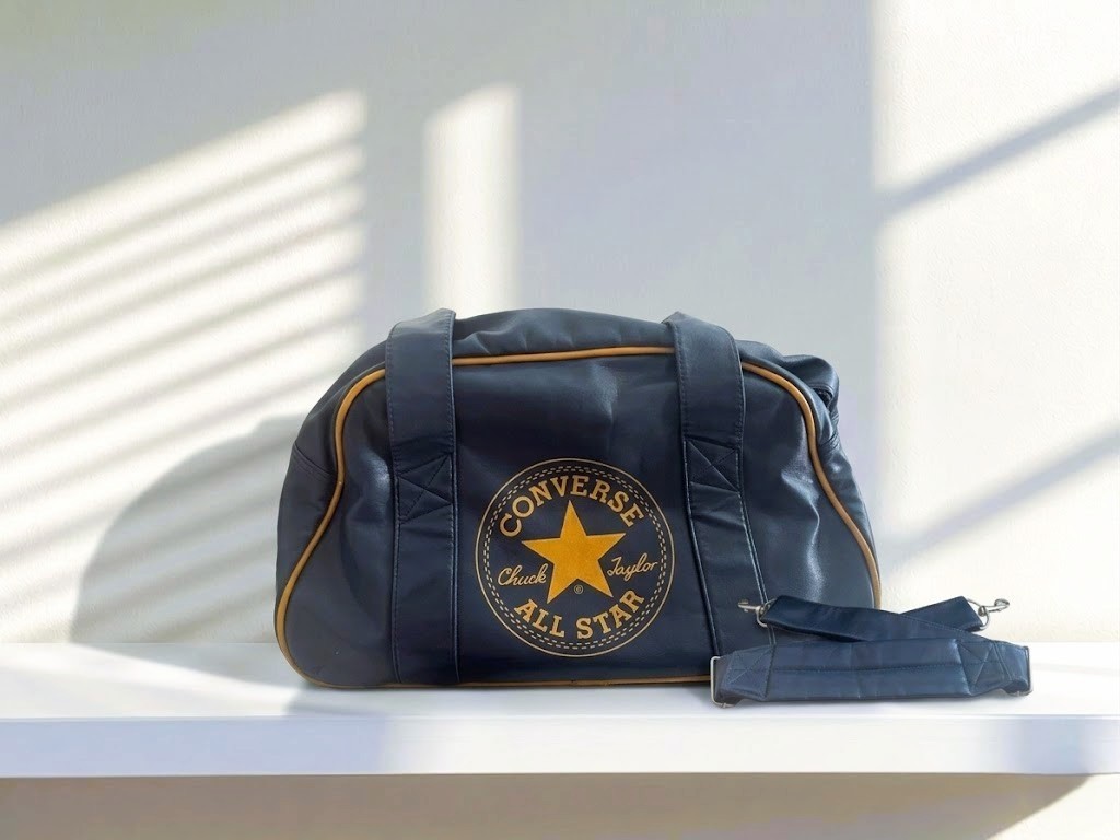 Vintage Converse Chuck Taylor All Star Duffle Bag – Navy Blue & Yellow