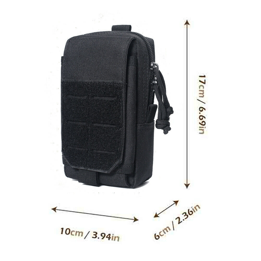 Tactical Molle EDC Pouch Waist Vest Compact Bag Pack Outdoor Mobile Phone Case