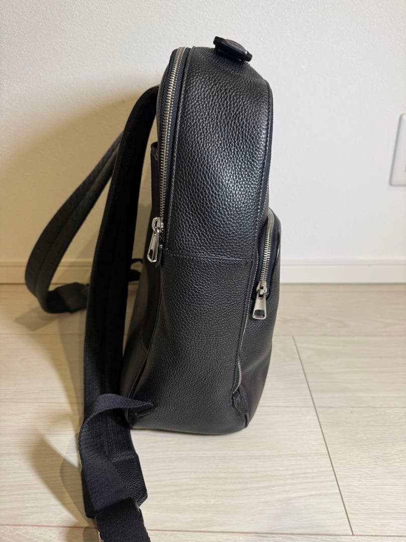 Bally CORNEL.O Leather Backpack Black 30cm 39cm 13cm From Japan