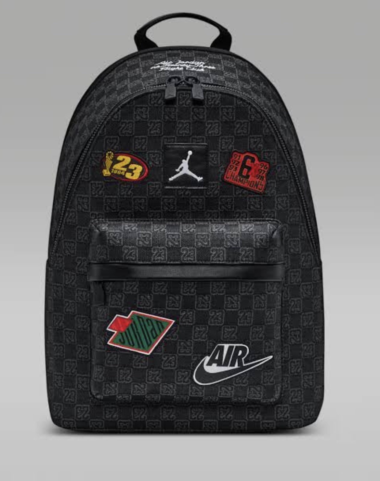 Jordan Air Monogram Backpack 20L Black Bookbag School Bag MA9155-023 NEW