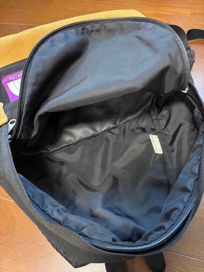 THE NORTH FACE PURPLE LABEL Backpack Very Good canvas, suede Black