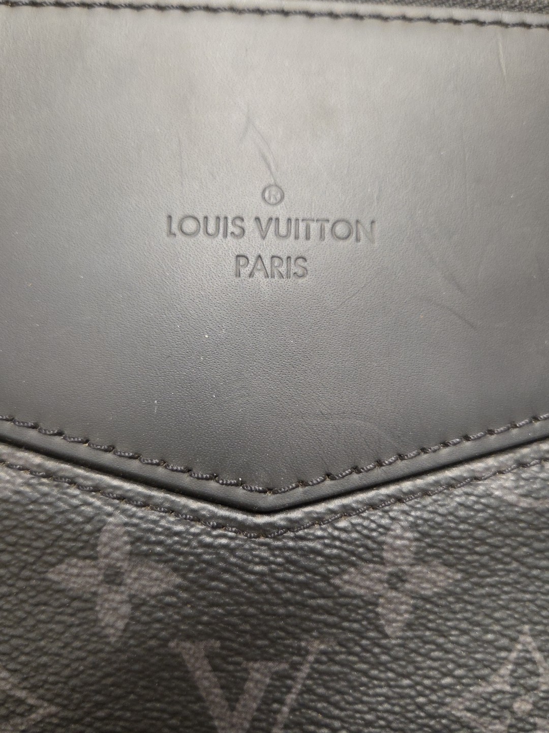Louis Vuitton Monogram Eclipse Explorer Briefcase Black & Grey Monogram NO STRAP