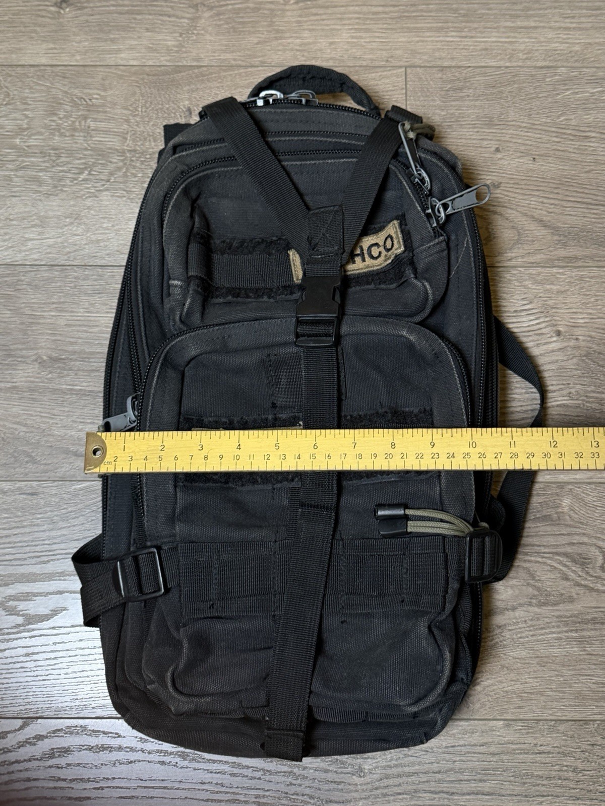 Rothco Large Black Drab Tactical Rugged Bag Backpack Hiking Hunting MOLLE